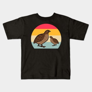 Cartoon Quail Kids T-Shirt